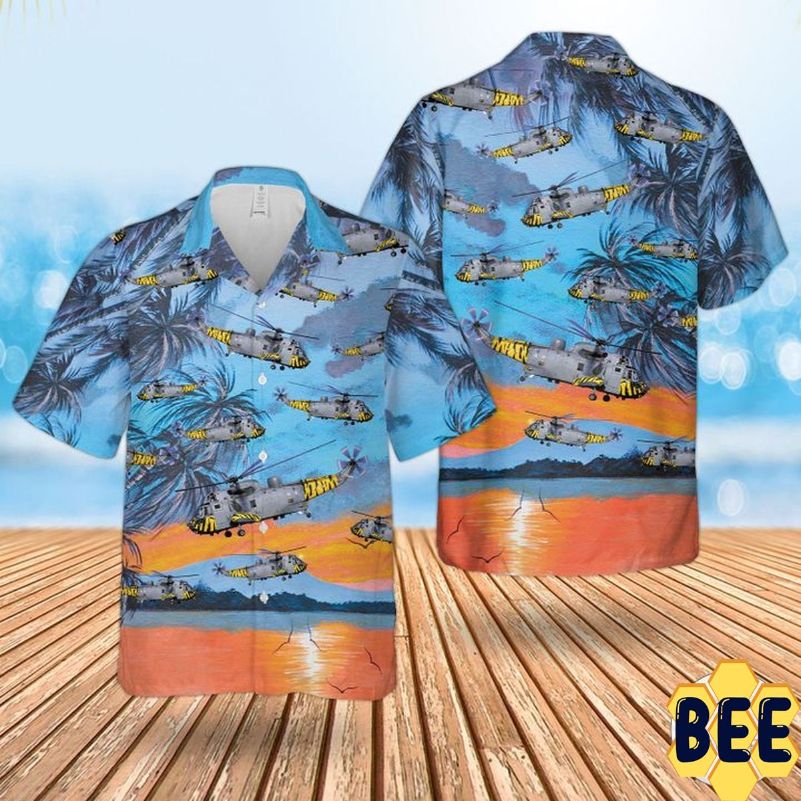 Royal Navy Westland Sea King Has.6 Trending Hawaiian Shirt