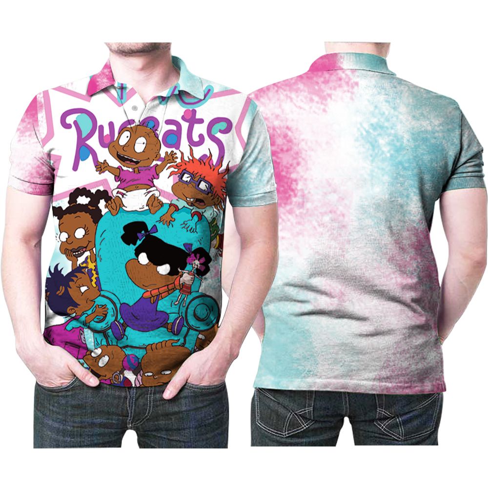 Rugrats All Cartoon Characters Cute Funny  Printed Gift For Rugrats Fan 3D All Over Print Polo Shirt