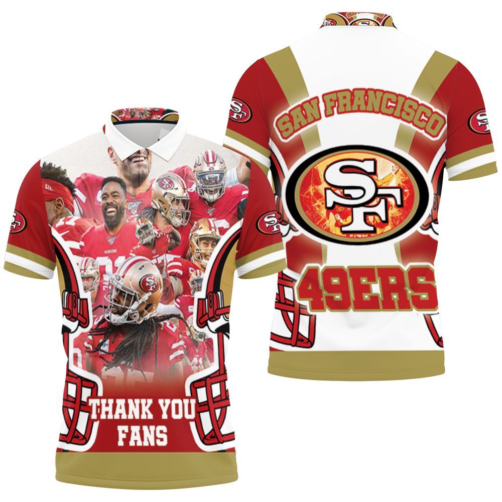 San Francisco 49ers 2021 Thank You Fan 3D All Over Print Polo Shirt