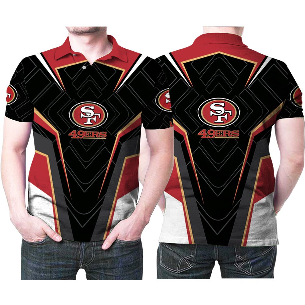 San Francisco 49ers All Over 3D All Over Print Polo Shirt