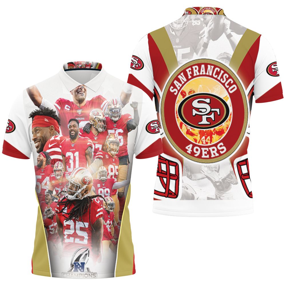 San Francisco 49ers Champions Nfc West Division Super Bowl 2021 3D All Over Print Polo Shirt