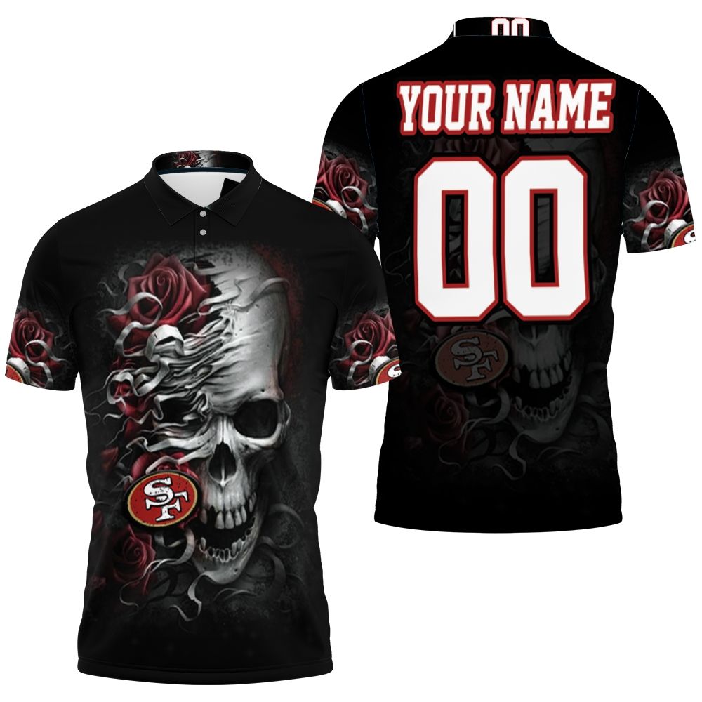 San Francisco 49ers Skull Flower For Fans Personalized 3D All Over ...