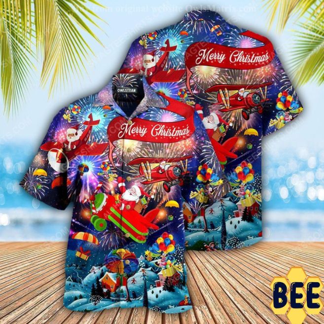 Santa Claus And Merry Christmas Full Print Trending Hawaiian Shirt