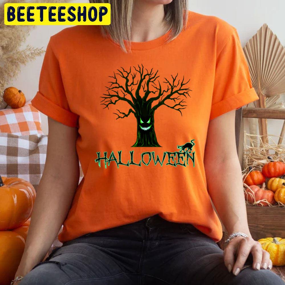 Scary Halloween Tree Unisex T-Shirt