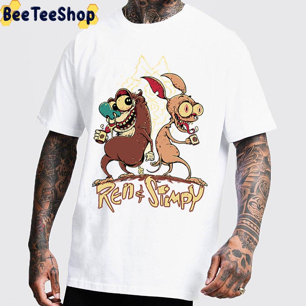 Scary The Ren And Stimpy Show Halloween Trending Unisex T-Shirt