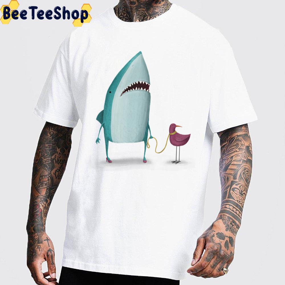 Shark And Bird Friend Trending Unisex T-Shirt