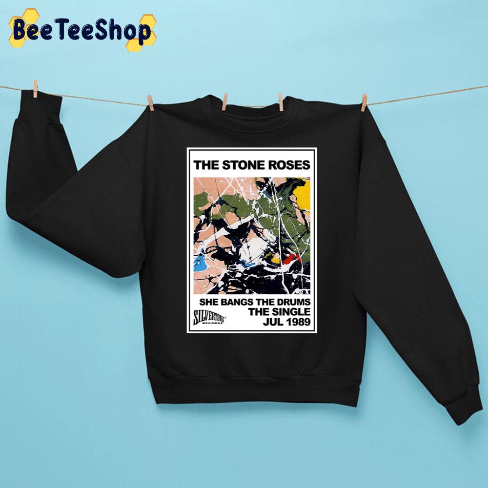 She Bangs The Drums The Stone Roses Band Trending Unisex Sweatshirt