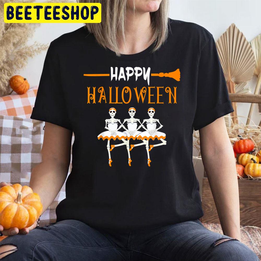 Skeleton Ballerina Halloween Trending Unisex T-Shirt