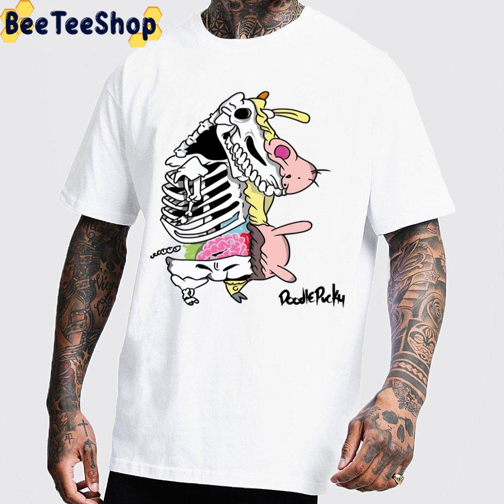 Skeleton Cow And Chicken Trending Unisex T-Shirt