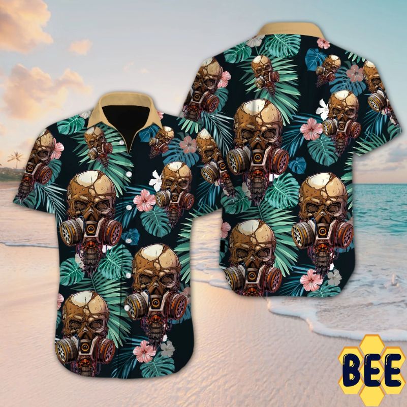 Skull Flower Trending Hawaiian Shirt