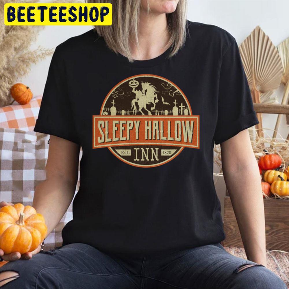 Sleepy Hollow Inn Headless Horseman Langarmshirt Halloween Movie Unisex T-Shirt