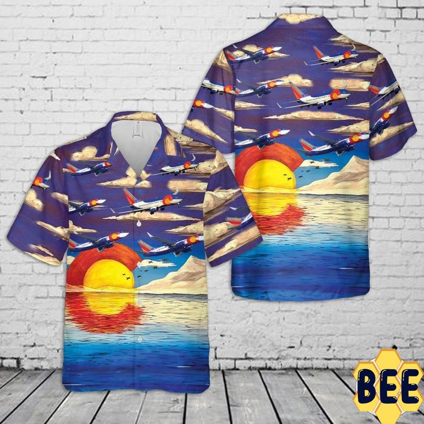 Southwest Airlines Colorado One Boeing 737-7h4 Trending Hawaiian Shirt