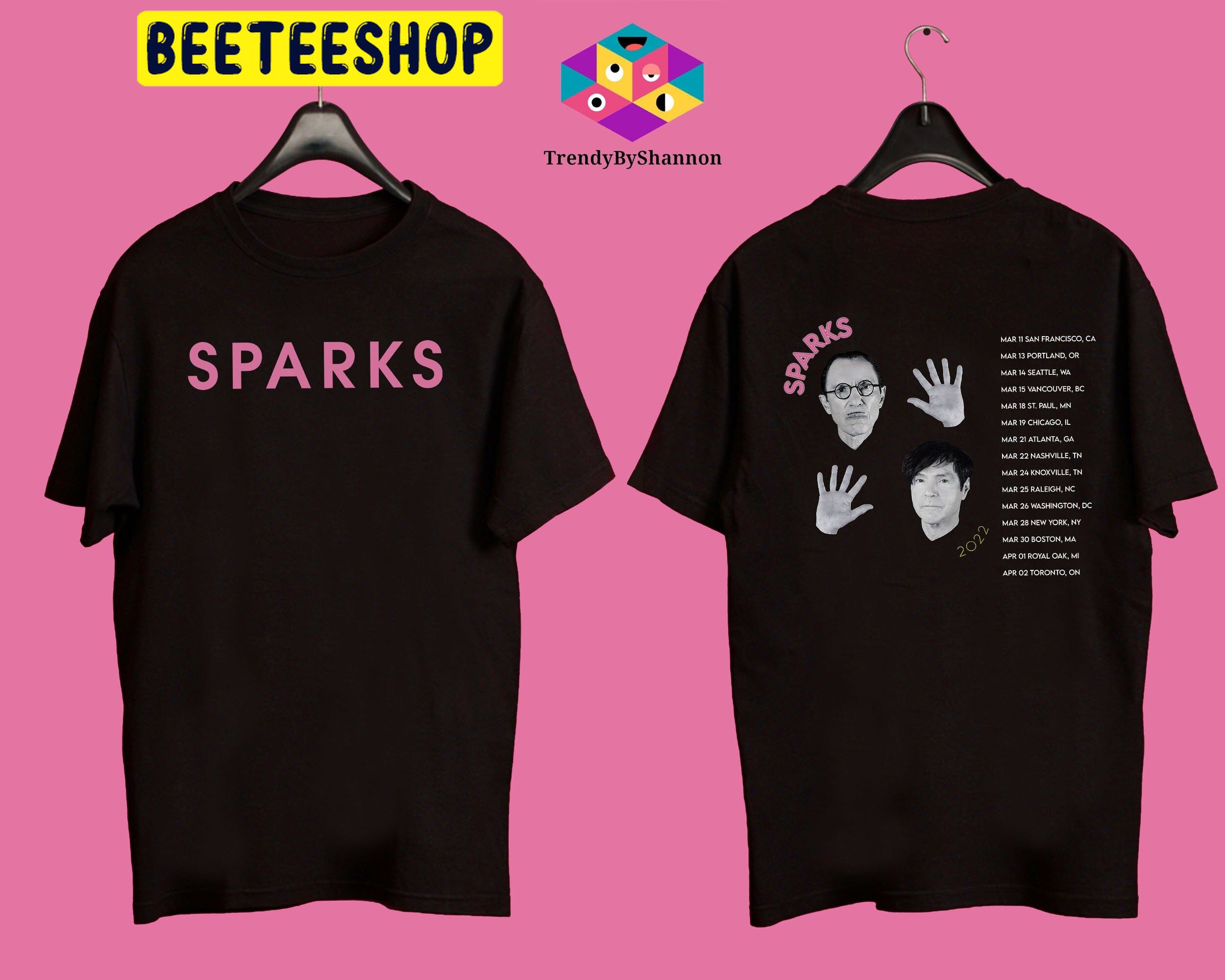 Sparks 2022 North American Tour Double Side Unisex Shirt