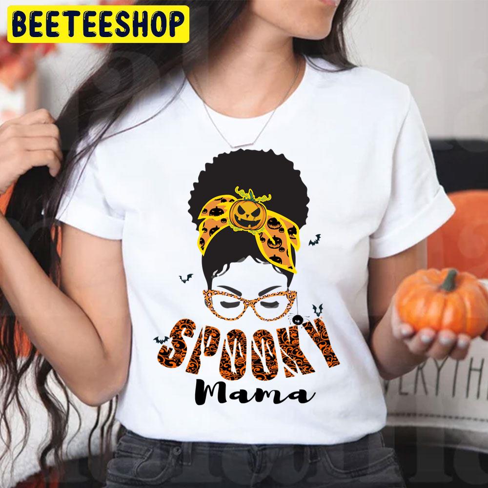 Spooky Mama Funny Halloween Trending Unisex T-Shirt