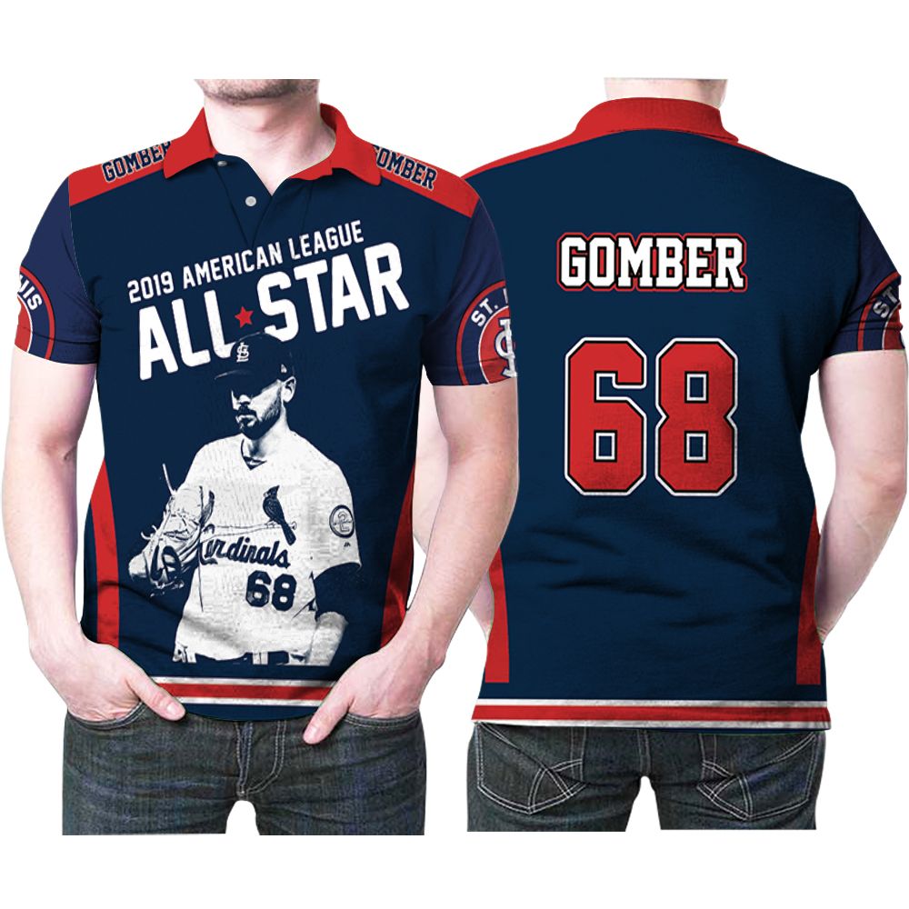 St Louis Cardinals Austin Gomber 68 2019 American League All Star Mlb Baseball Gomber Lovers Polo Shirt