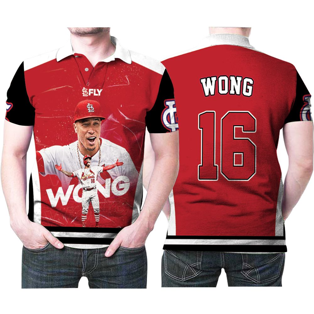 St Louis Cardinals Kolten Wong 16 Mlb Baseball Team Kolten Wong Lovers Polo Shirt