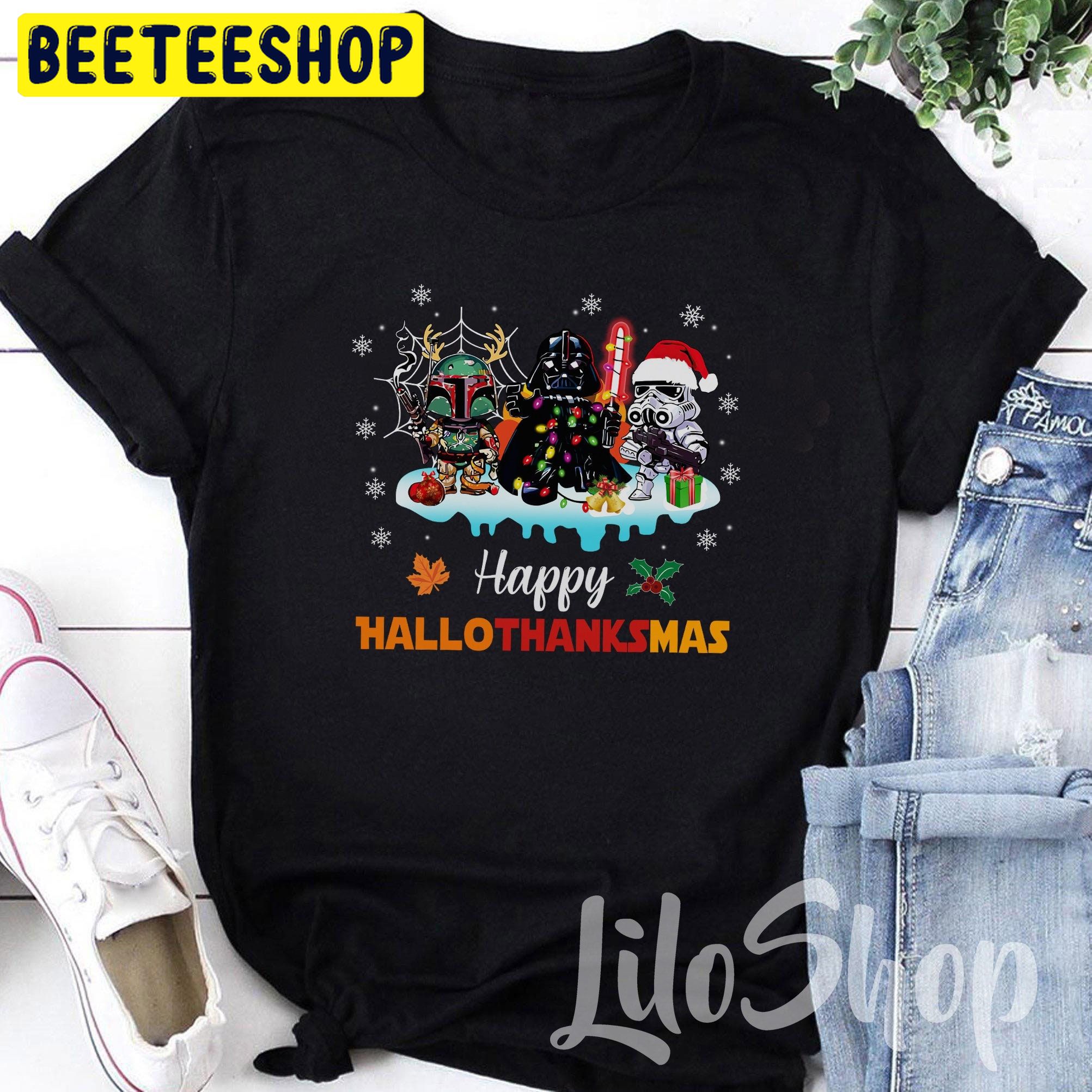 Star Wars Happy Hallothanksmas Halloween Unisex T-Shirt