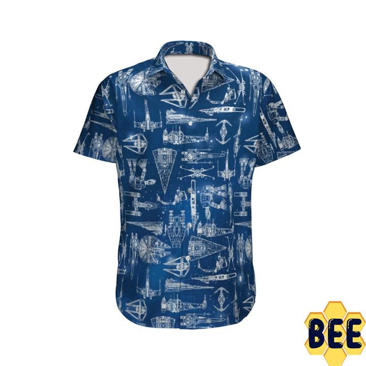 Star Wars Spaceship Pattern Design Trending Hawaiian Shirt