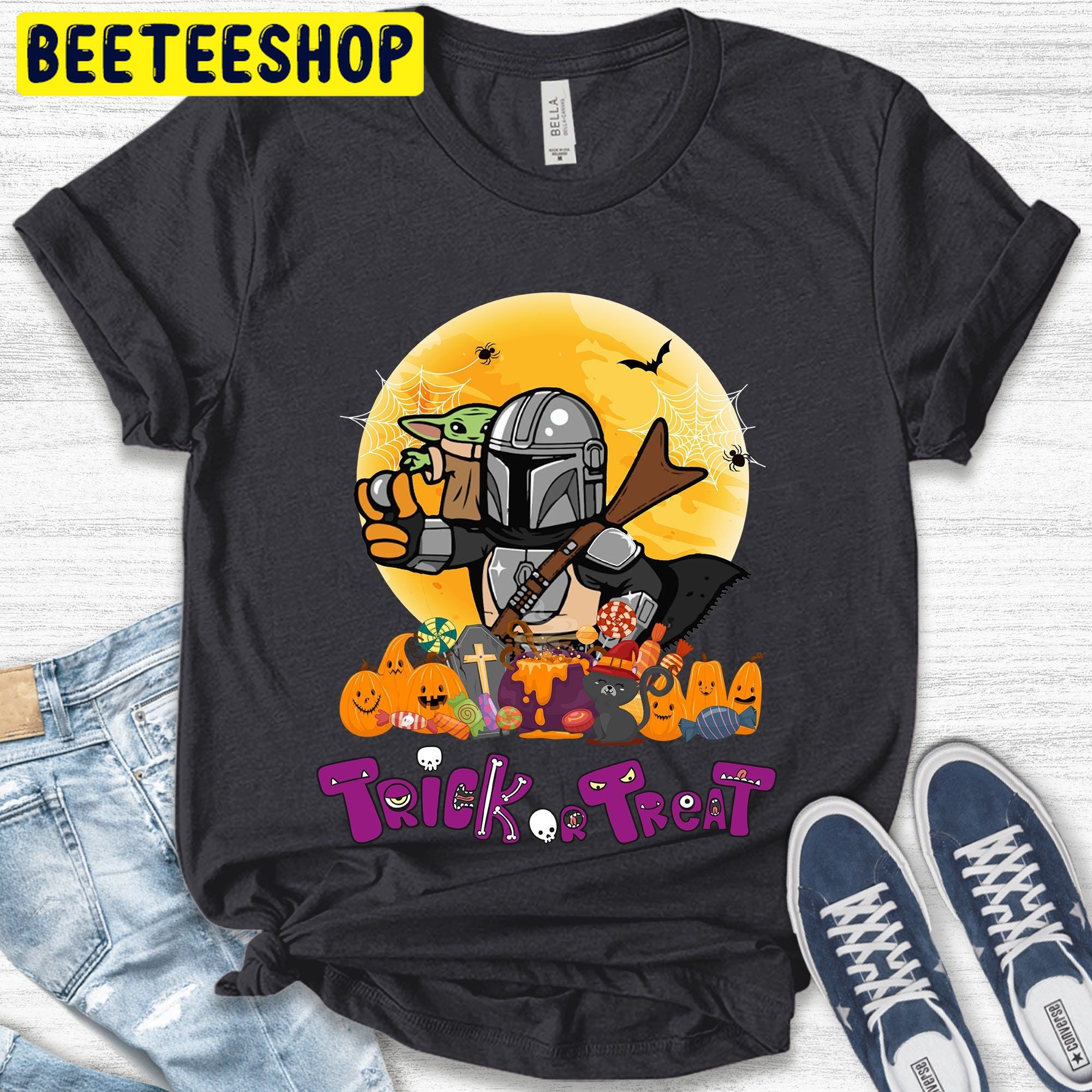 Star Wars Trick Or Treat Baby Yoda Halloween Unisex T-Shirt