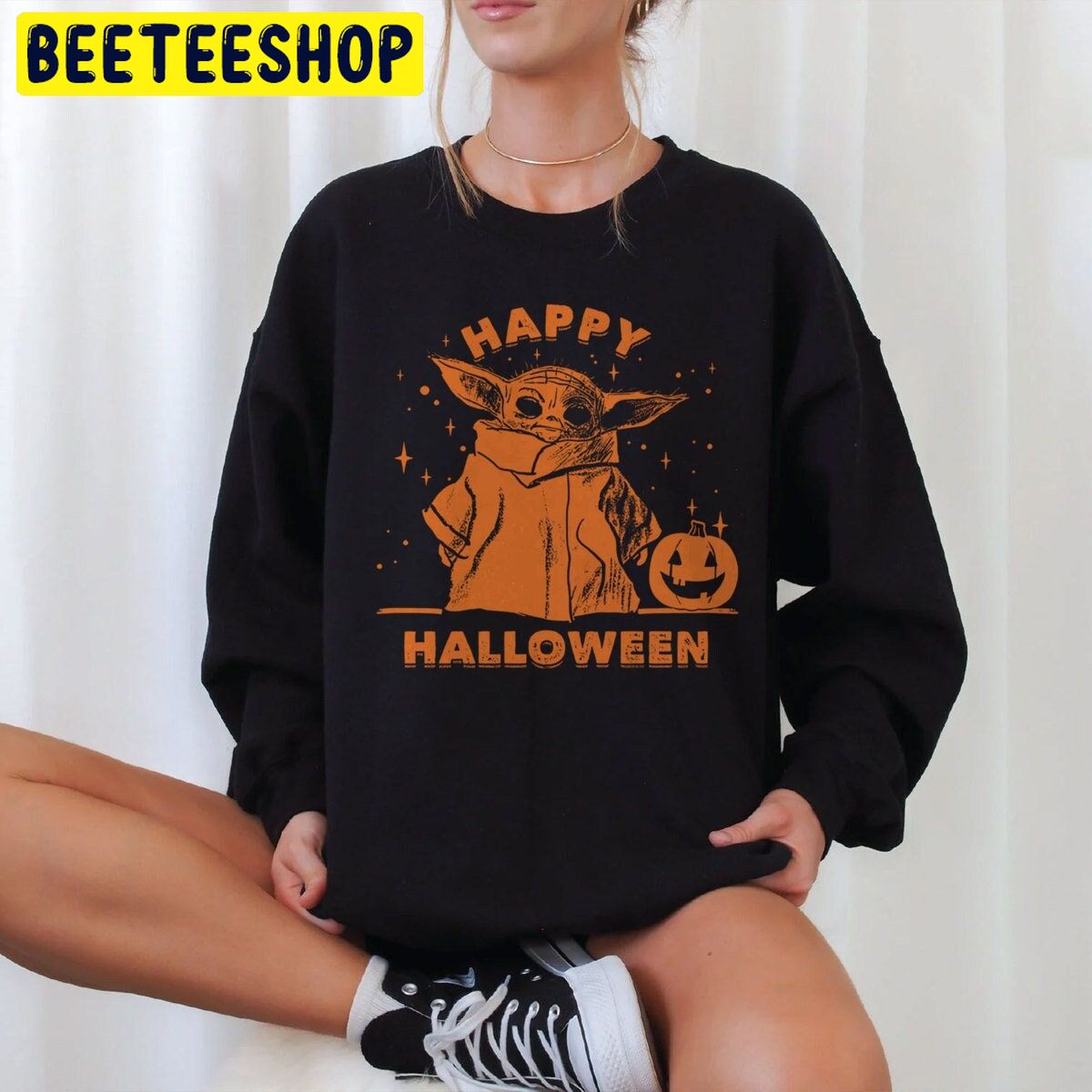 Star Wars Yoda Happy Halloween Unisex Sweatshirt