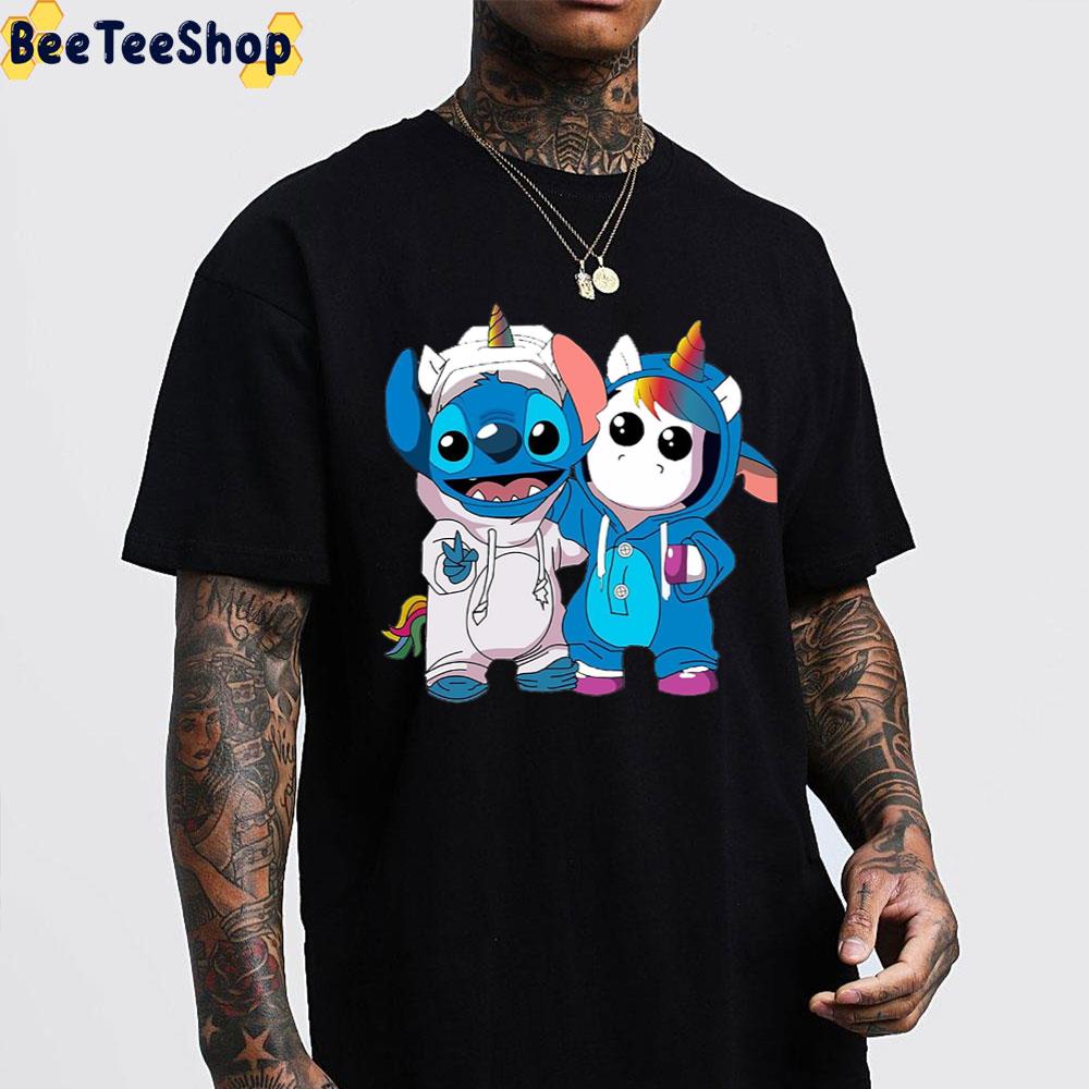 Stitch And Unicorn Trending Unisex T-Shirt