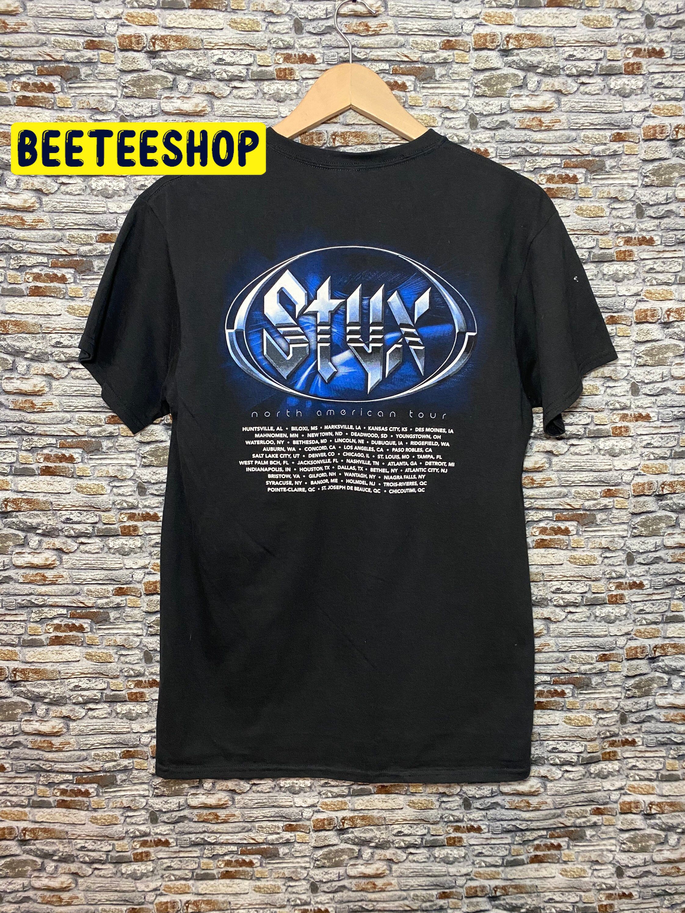 Styx North American Tour Vintage Double Side Unisex Shirt