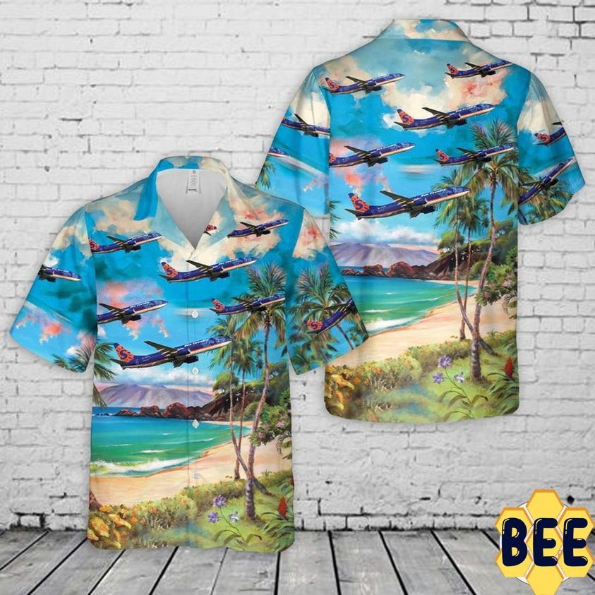 Sun Country Airlines Boeing 737-8q8 Design Trending Hawaiian Shirt