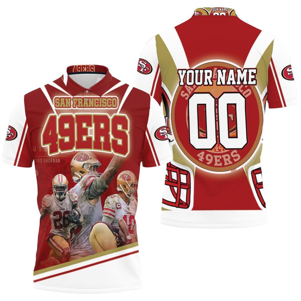 Super Bowl 2021 San Francisco 49ers Nfc East Champions Personalized 3D All Over Print Polo Shirt