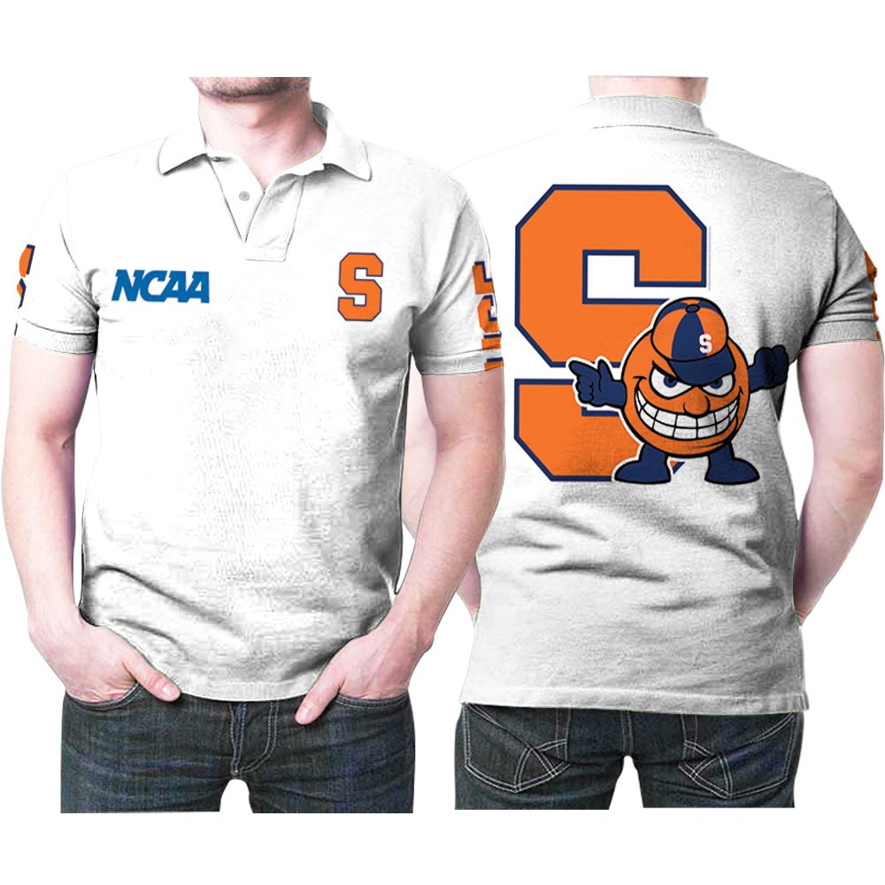 Syracuse Orange Otto The Orange Logo Ncaa 3D All Over Print Polo Shirt