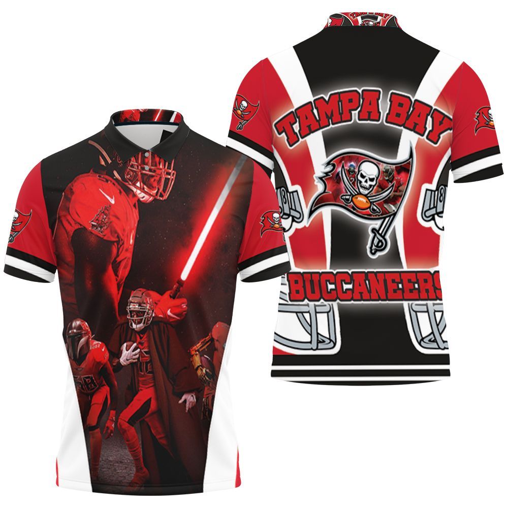 Tampa Bay Buccaneers 2021 Nfl Champions Jedi Lightsaber 3D All Over Print Polo Shirt