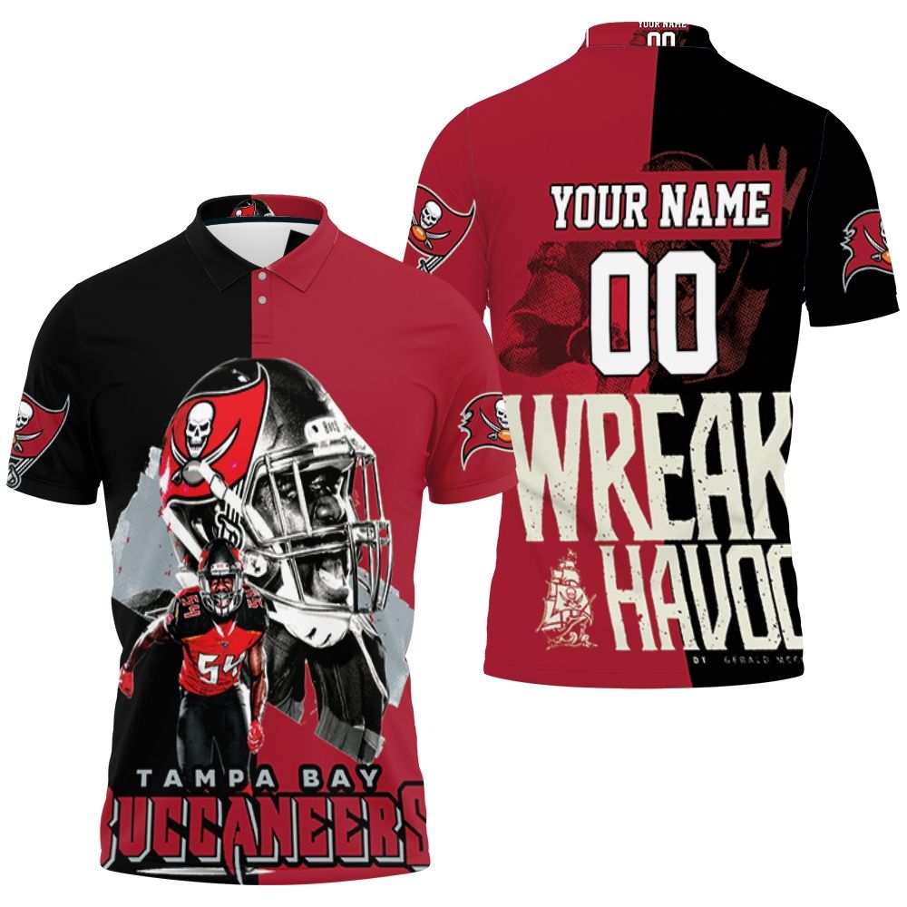 Tampa Bay Buccaneers Lavonte David 54 Wreak Havoc Personalized 3D All ...