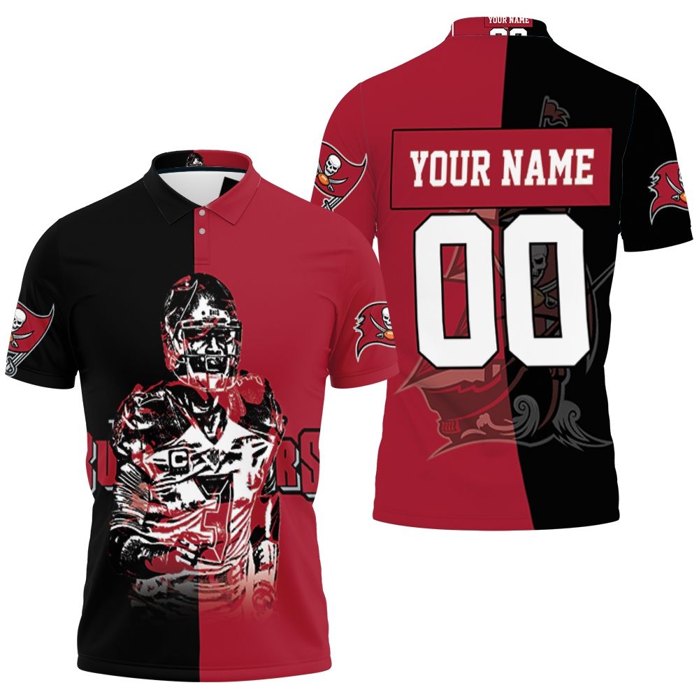 Tampa Bay Buccaneers Logo Jameis Winston Legend Personalized 3D All Over Print Polo Shirt