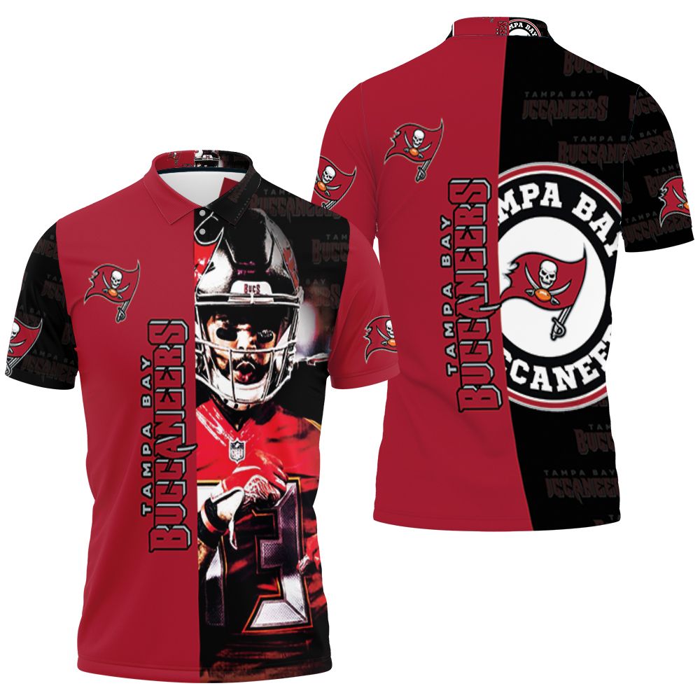 Tampa Bay Buccaneers Mike Evans 13 Legend 3D All Over Print Polo Shirt