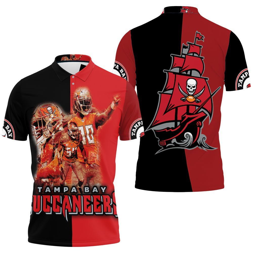 Tampa Bay Buccaneers Pirates Nfc South Division Champions Super Bowl 2021 3D All Over Print Polo Shirt