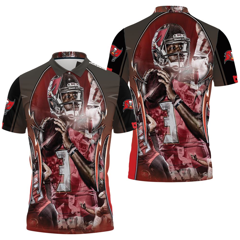 Tampa Bay Buccaneers Super Bowl 2021 Champions Jameis Winston 3D All Over Print Polo Shirt