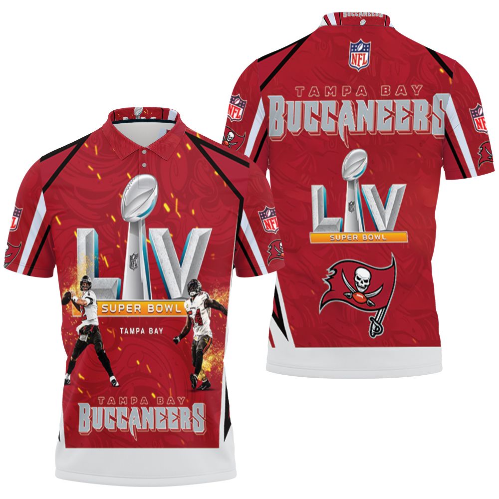 Tampa Bay Buccaneers Super Bowl 2021 Nfc South Division Champions Liv 3D All Over Print Polo Shirt