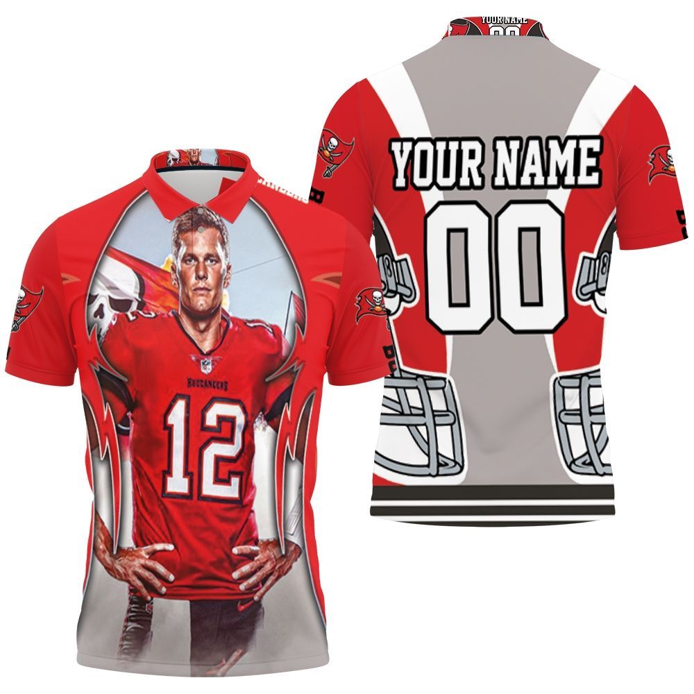 Tampa Bay Buccaneers Super Bowl Champions Tom Brady Personalized 3D All Over Print Polo Shirt