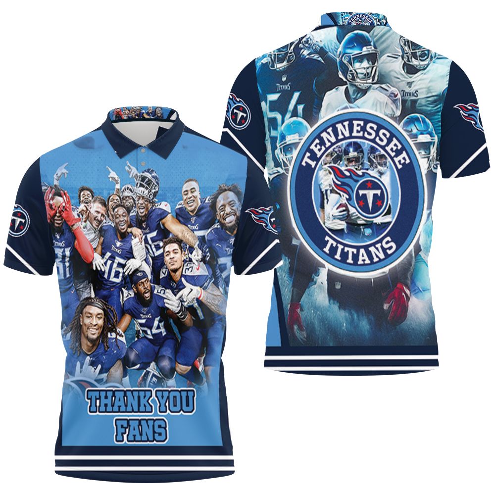 Tennessee Titans Super Bowl 2021 Afc South Division Thank You Fan 3D All Over Print Polo Shirt