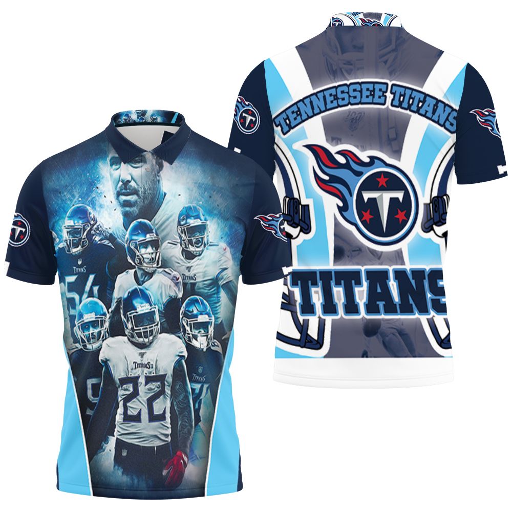 Tennessee Titans Team Afc South Division Champions Super Bowl 2021 3D All Over Print Polo Shirt