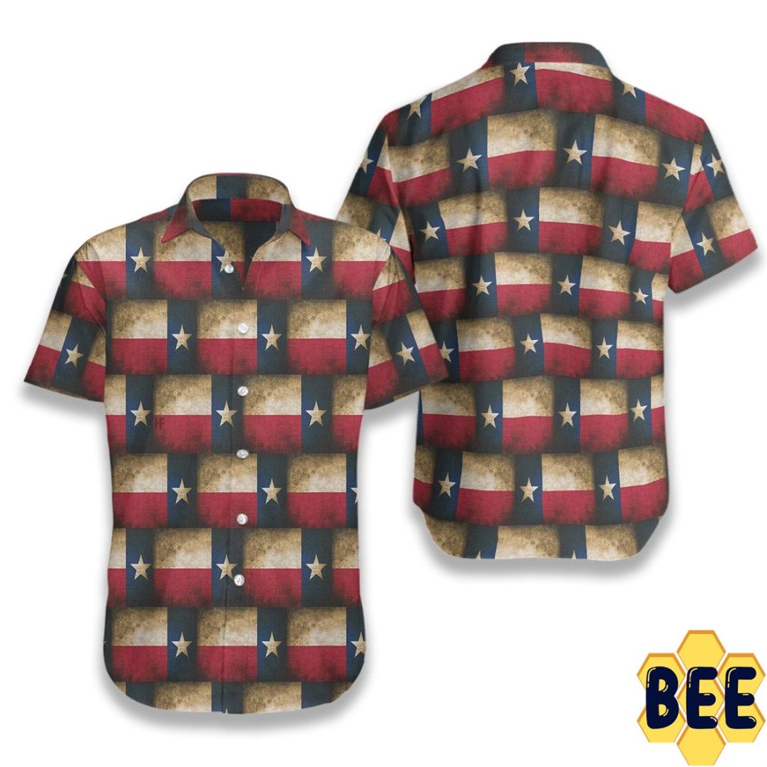 Texas Flag Pattern Trending Hawaiian Shirt