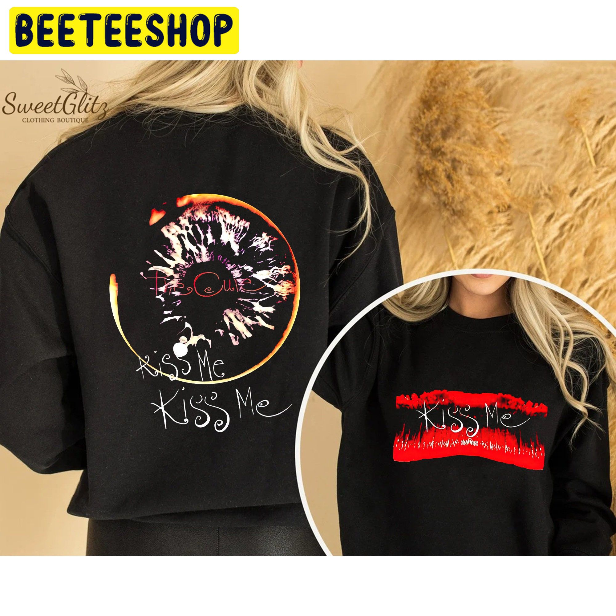 The Cure Kiss Me Tour 2022 Double Side Unisex Sweatshirt