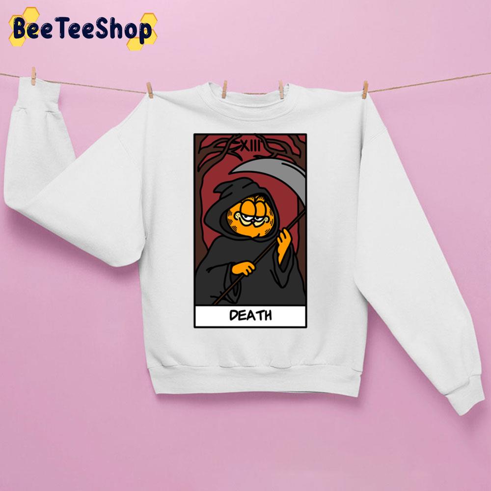 The Death Tarot Card But It’s Garfield Trending Unisex Sweatshirt