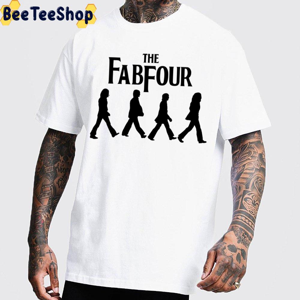 The Fabfour Black Art Music Band Unisex T-Shirt