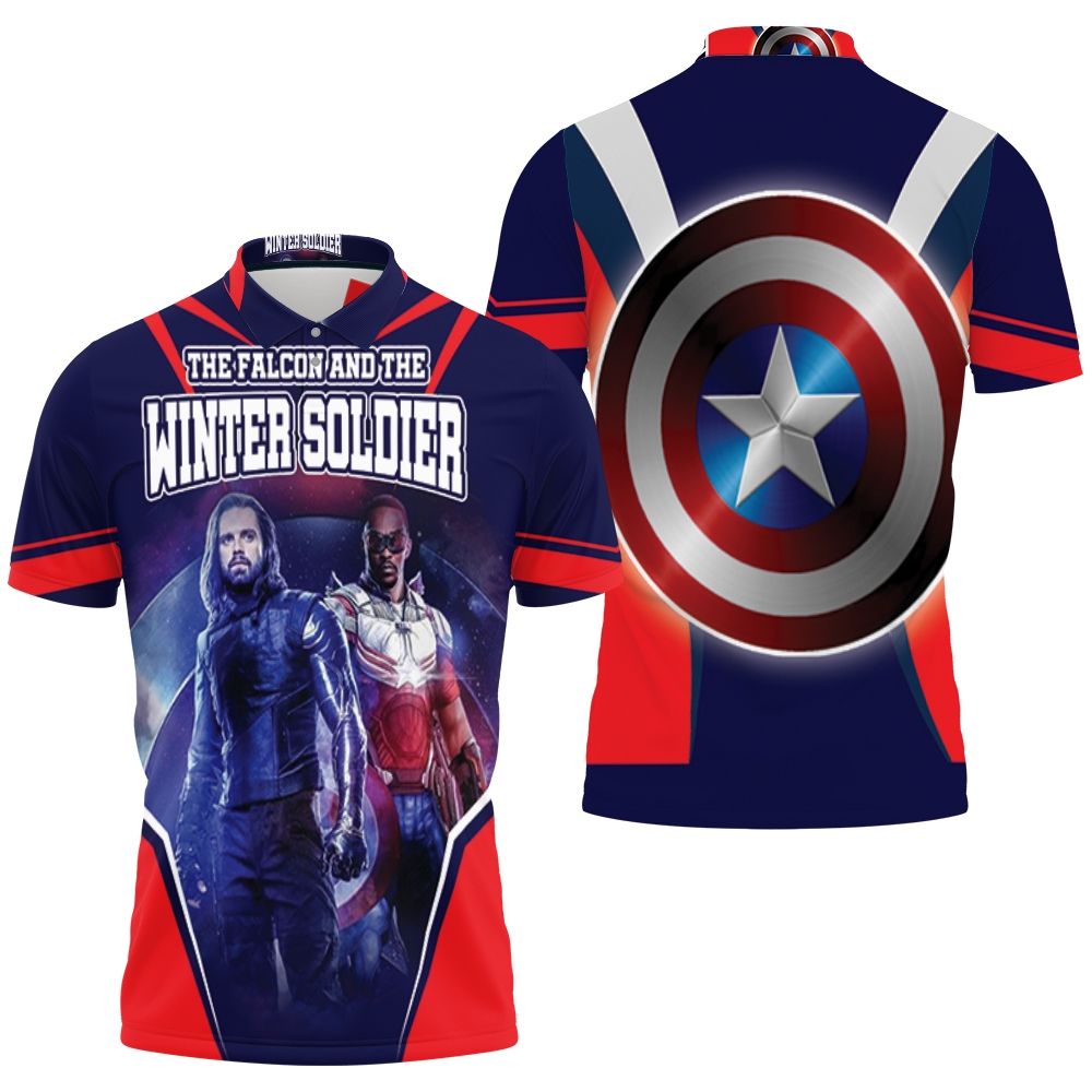 The Falcon And The Winter Soldier 3D All Over Print Polo Shirt