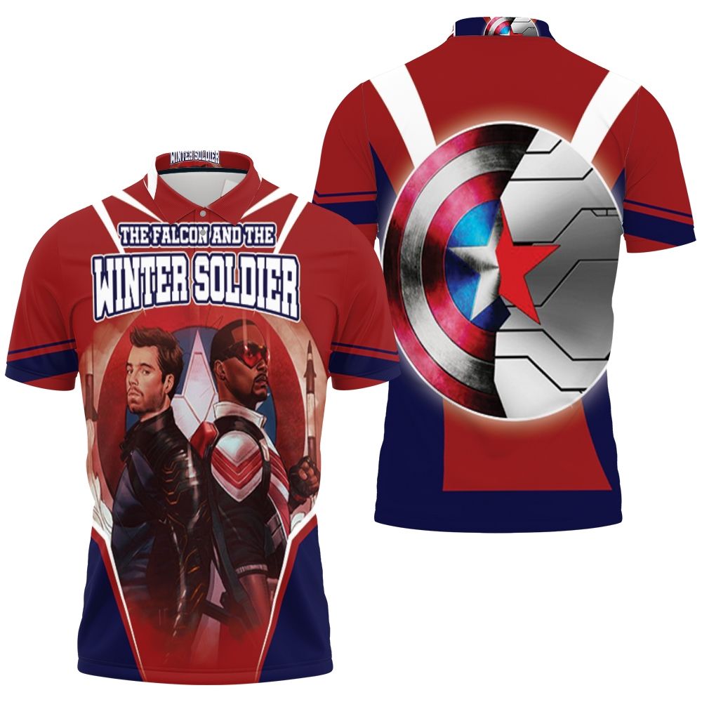 The Falcon And The Winter Soldier Connection 3D All Over Print Polo Shirt