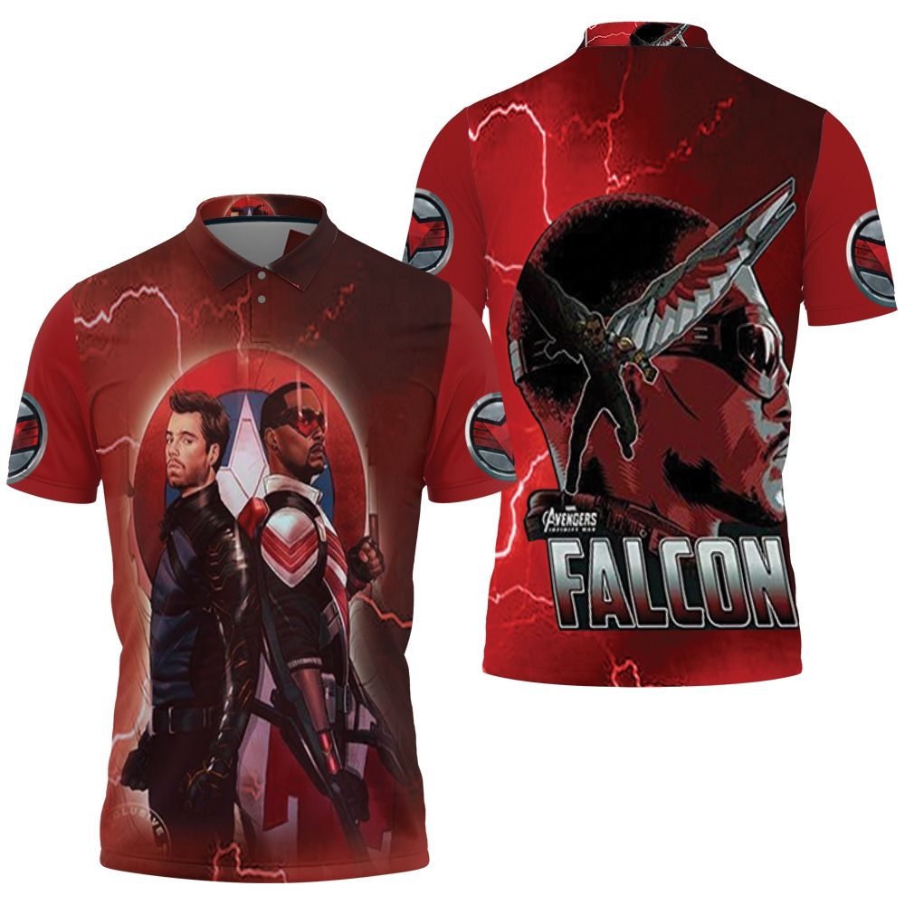 The Falcon And The Winter Soldier Real Power Of Fighting 3D All Over Print Polo Shirt