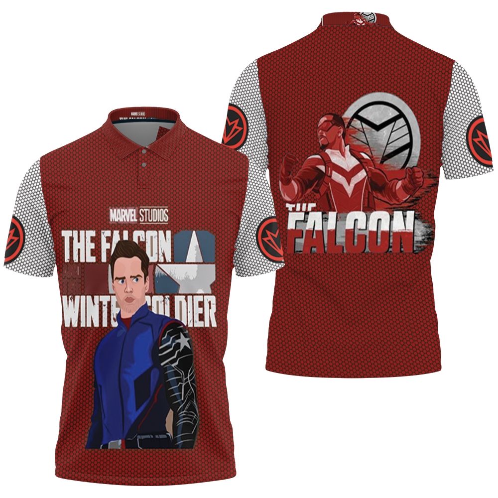 The Falcon And The Winter Soldier Superheroes 3D All Over Print Polo Shirt