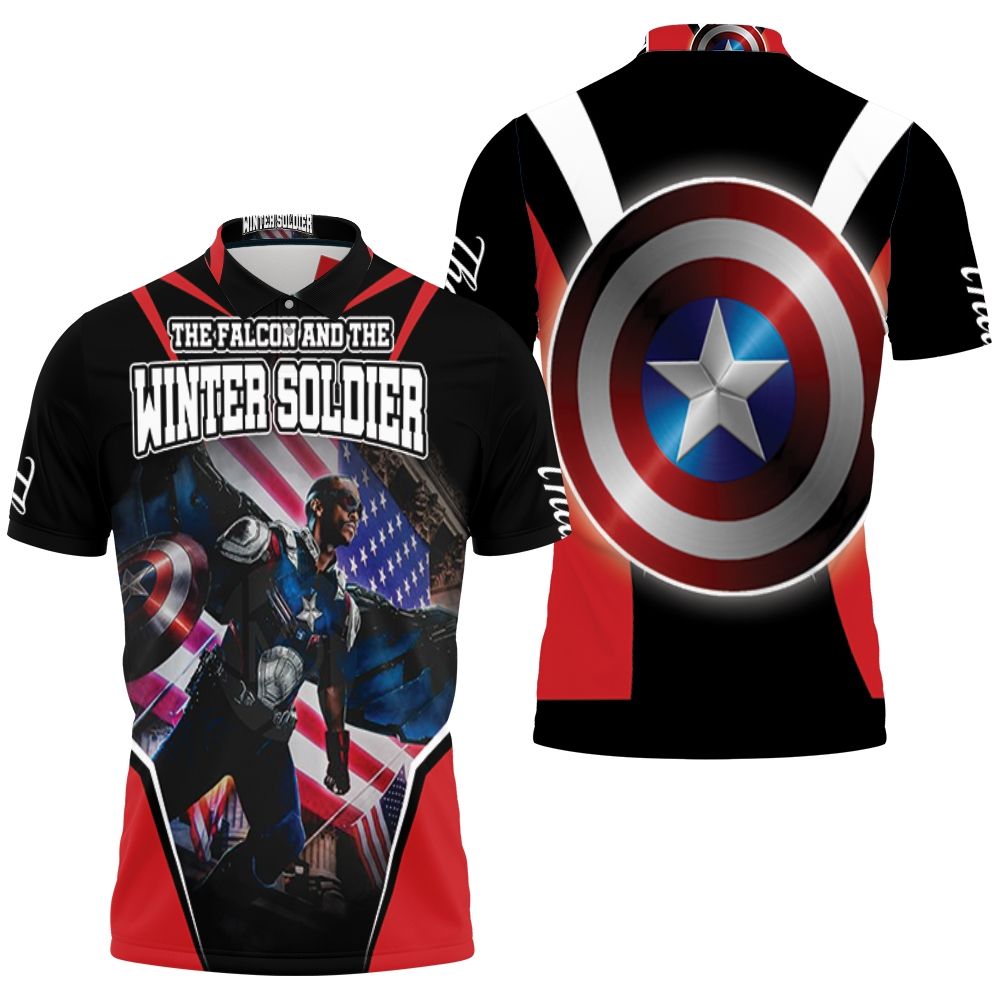 The Falcon New Captain America 3D All Over Print Polo Shirt