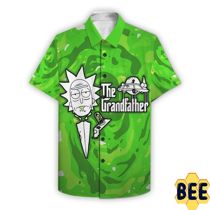 The Grandfather Rick And Morty Trending Hawaiian Shirt