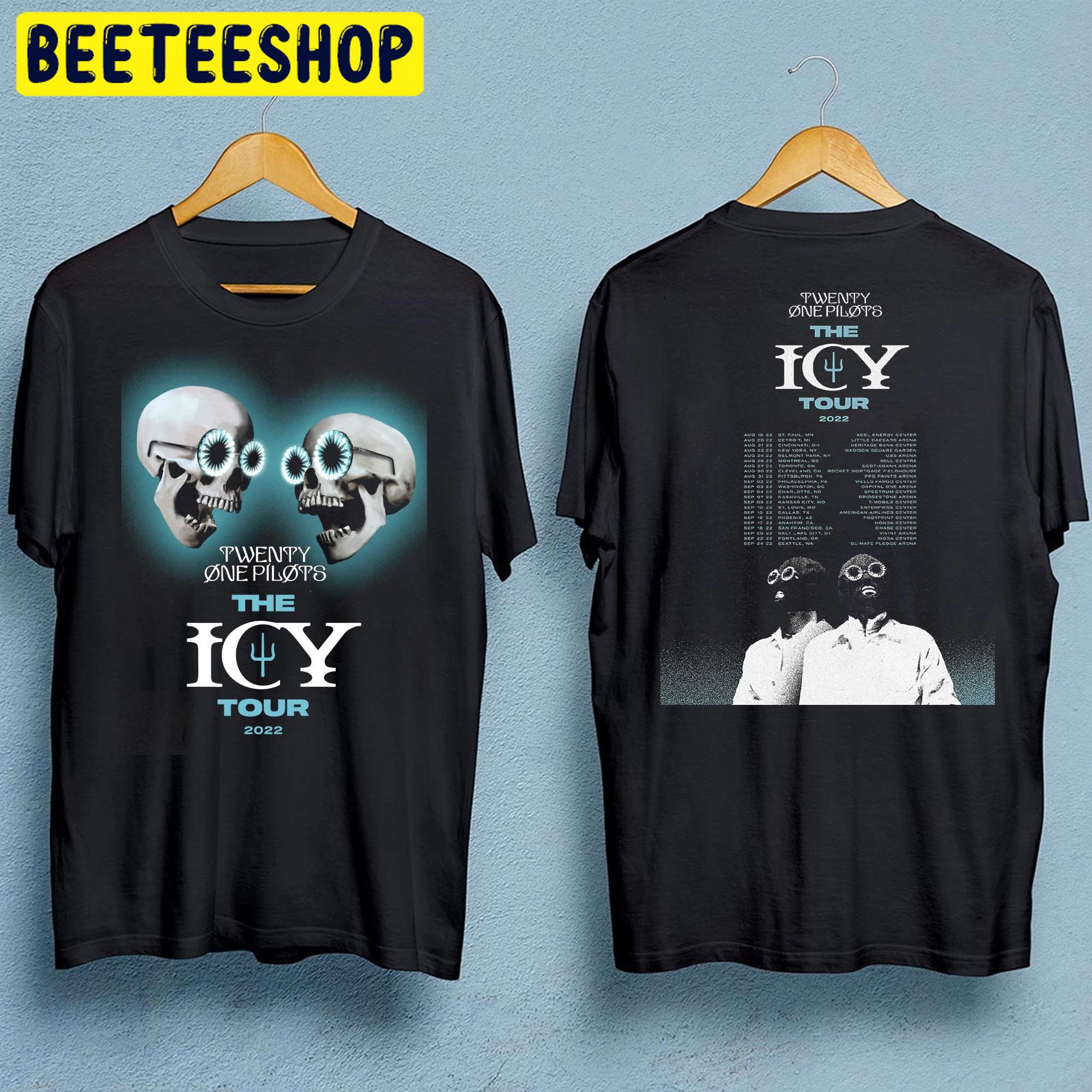 The Icy Tour 2022 Twenty One Pilots The Icy Double Side Unisex Shirt